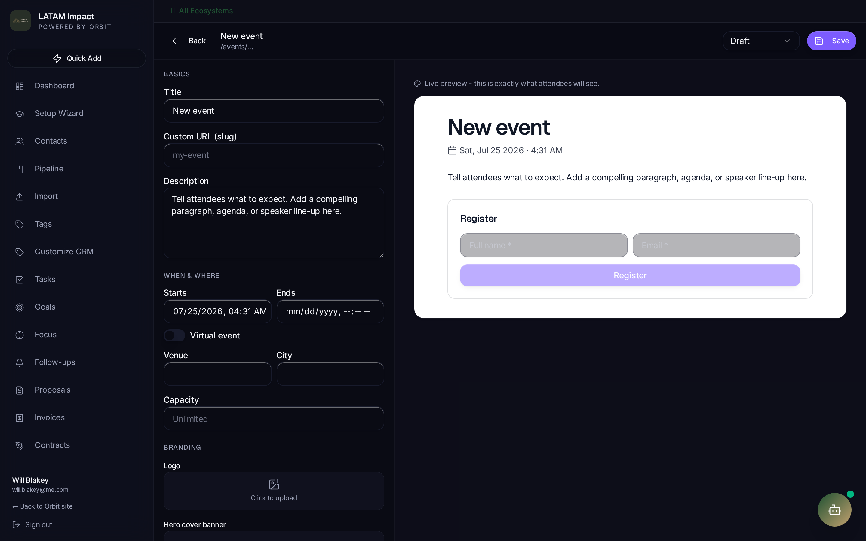 Events Platform