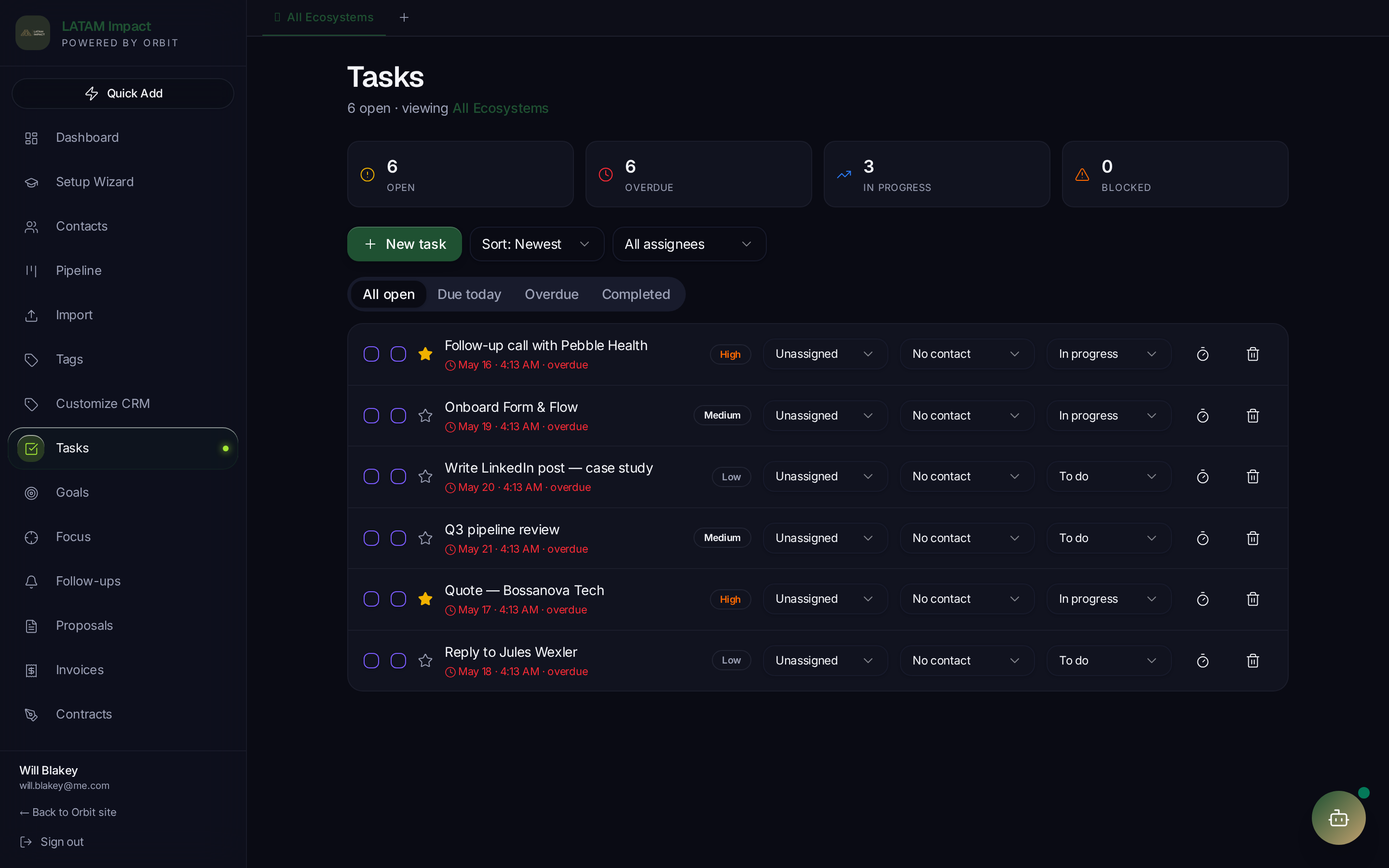 Tasks & Follow-ups